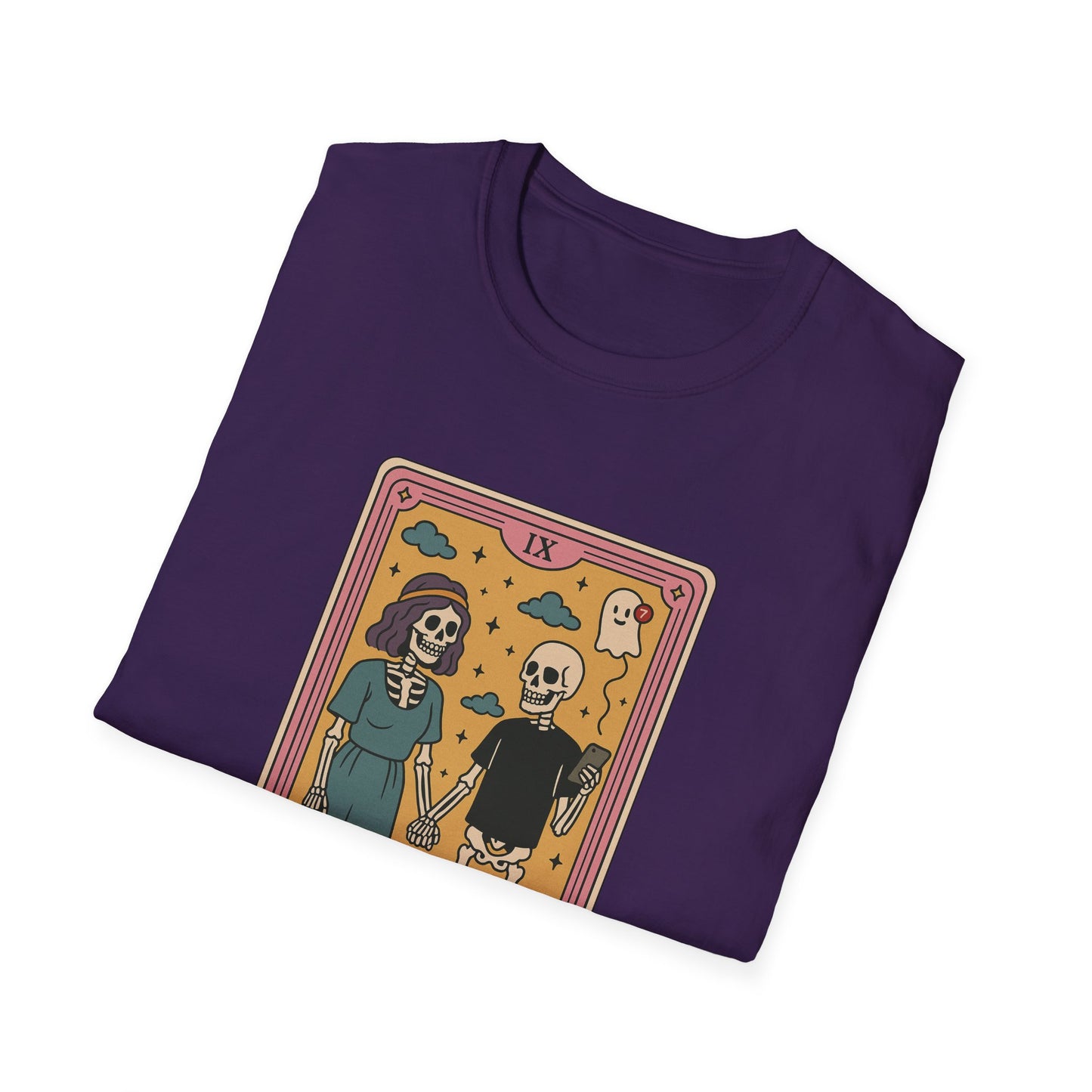 "The Situationship" Skeleton Cartoon Tarot Card T-Shirt