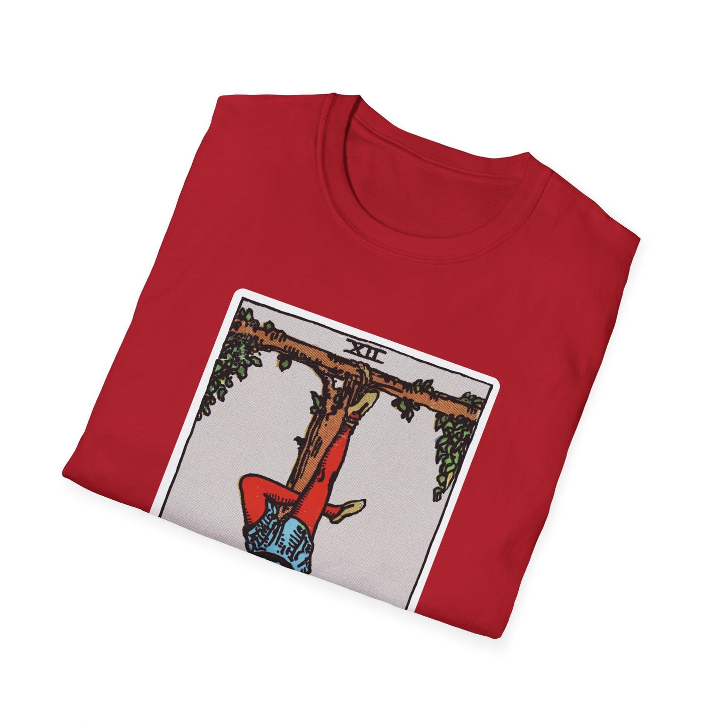 T-Shirt mit der Tarotkarte „Der Gehängte“