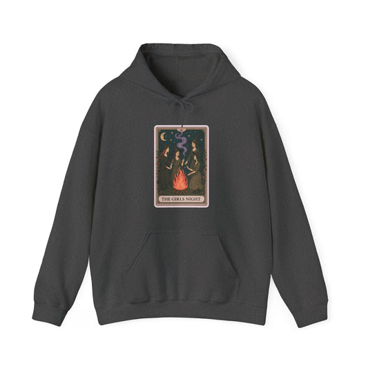 Mock Tarot Card "The Girls Night" Witch Hoodie
