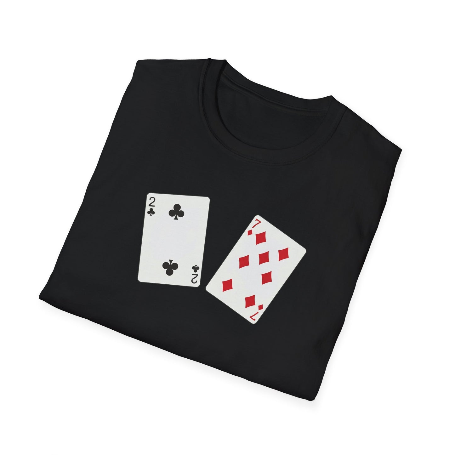 Two and Seven Off Suit Poker T-Shirt