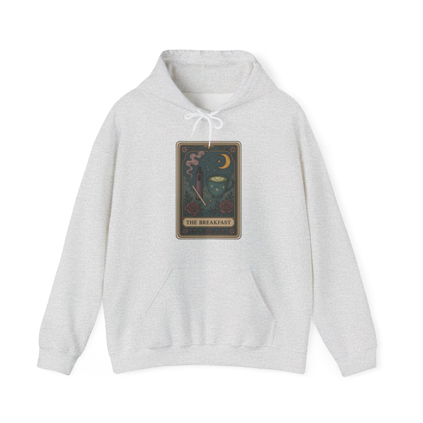Mock Tarot Card "The Breakfast" Vape and Matcha Unisex Hoodie