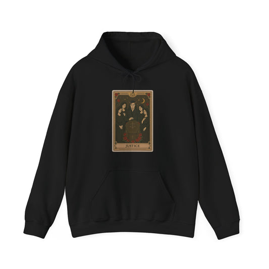 Mock Tarot Card "Justice" Hoodie