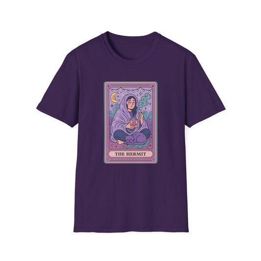 "The Hermit" Cartoon Tarot Card T-Shirt