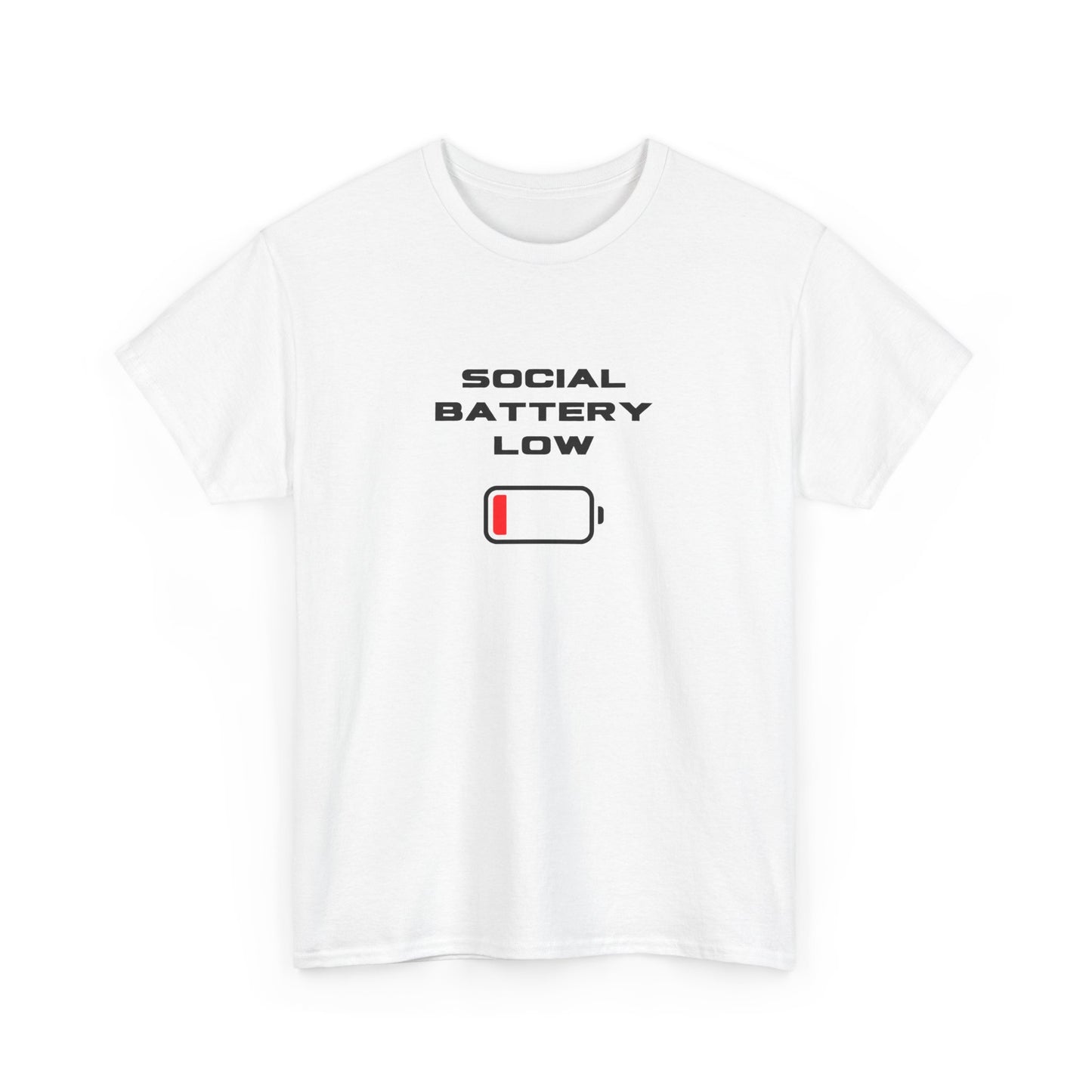 Social Battery Low Unisex T-Shirt