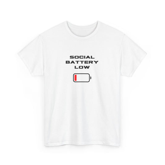 Social Battery Low Unisex T-Shirt