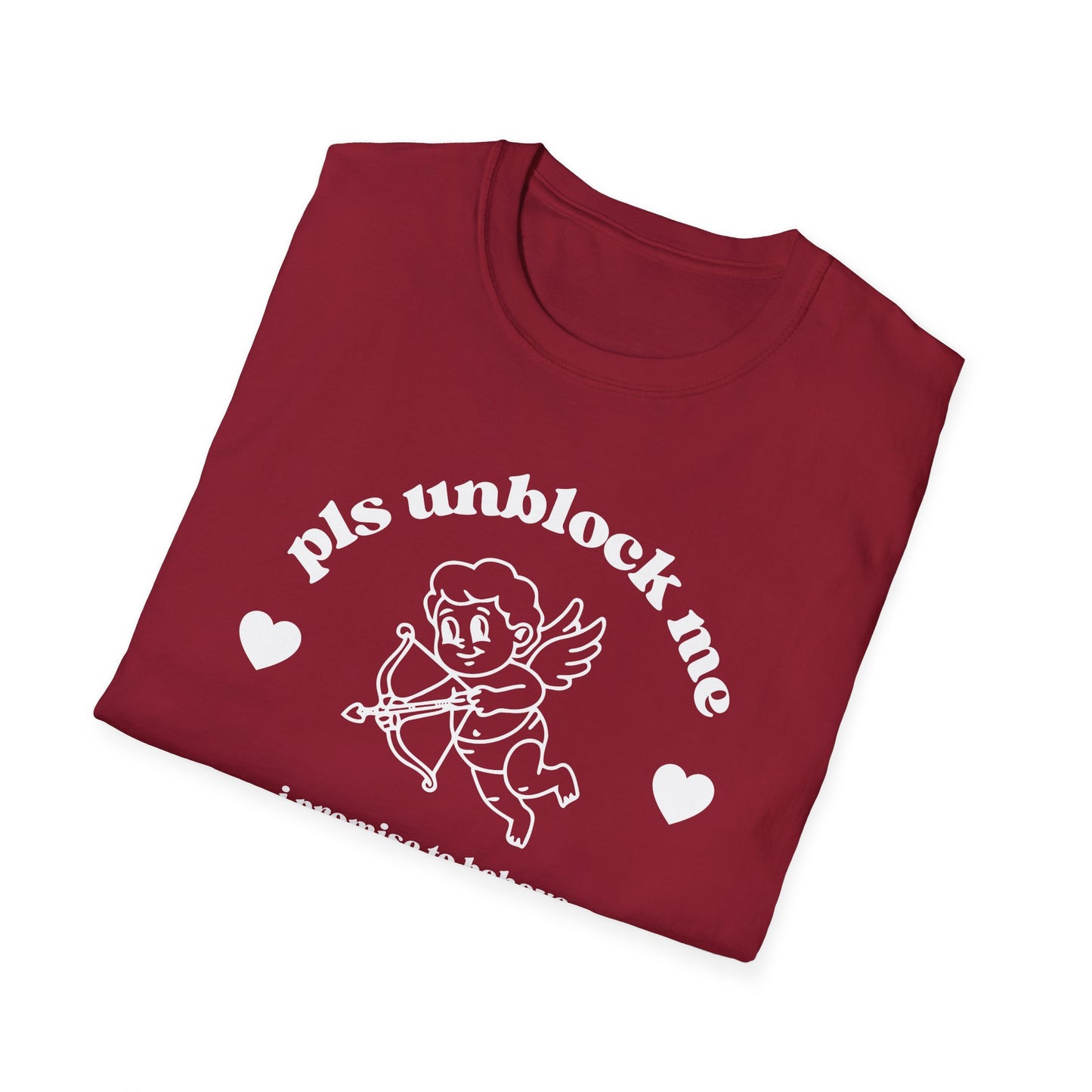 pls unblock me Cupid graphic T-Shirt