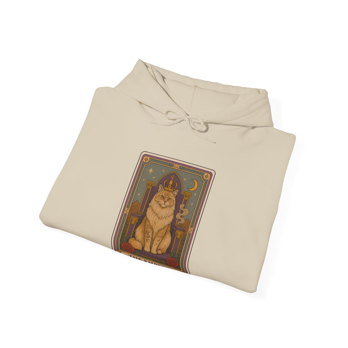 Mock Tarot Card "The Emperor" Cat Hoodie