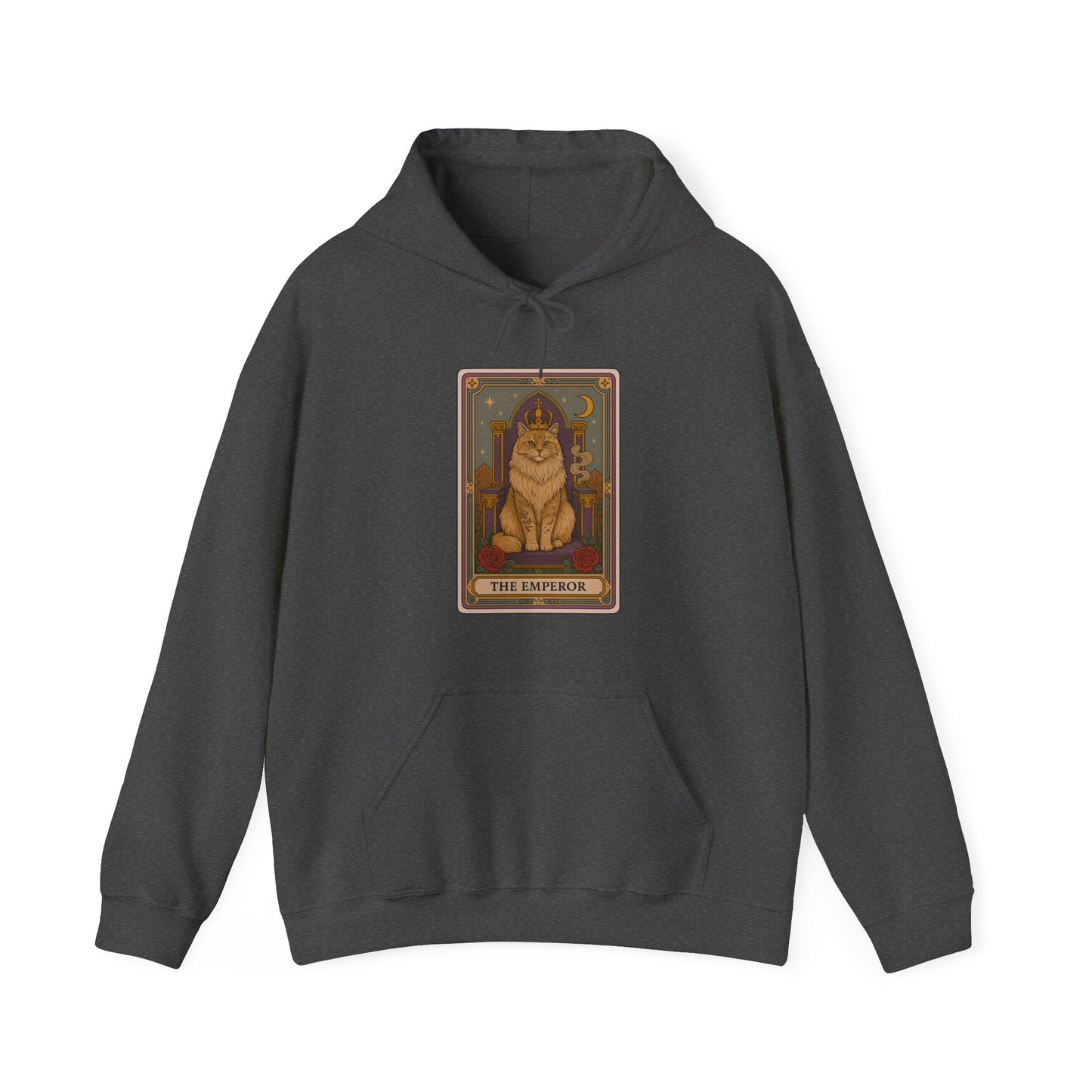 Mock Tarot Card "The Emperor" Cat Hoodie