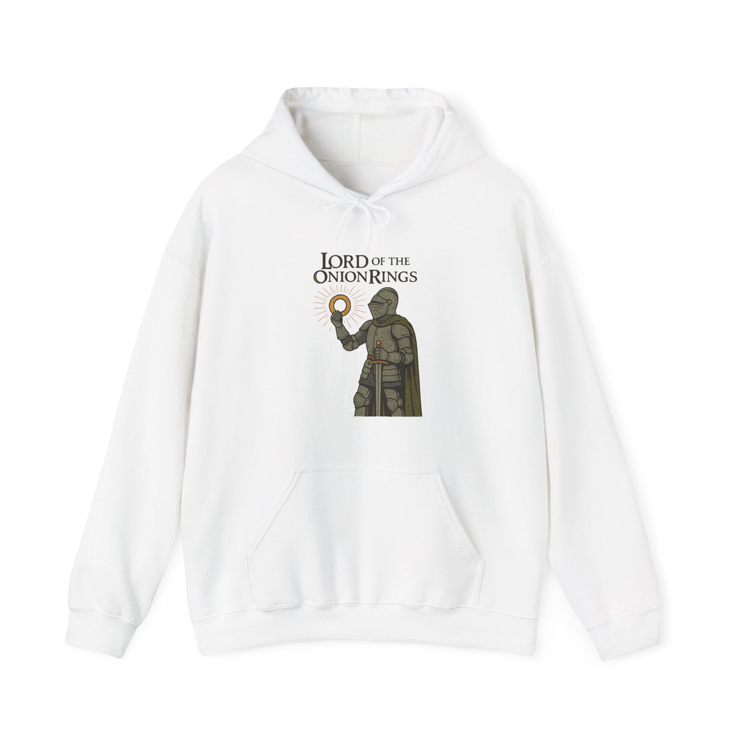 Lord of the Onion Rings Medieval Parody Hoodie