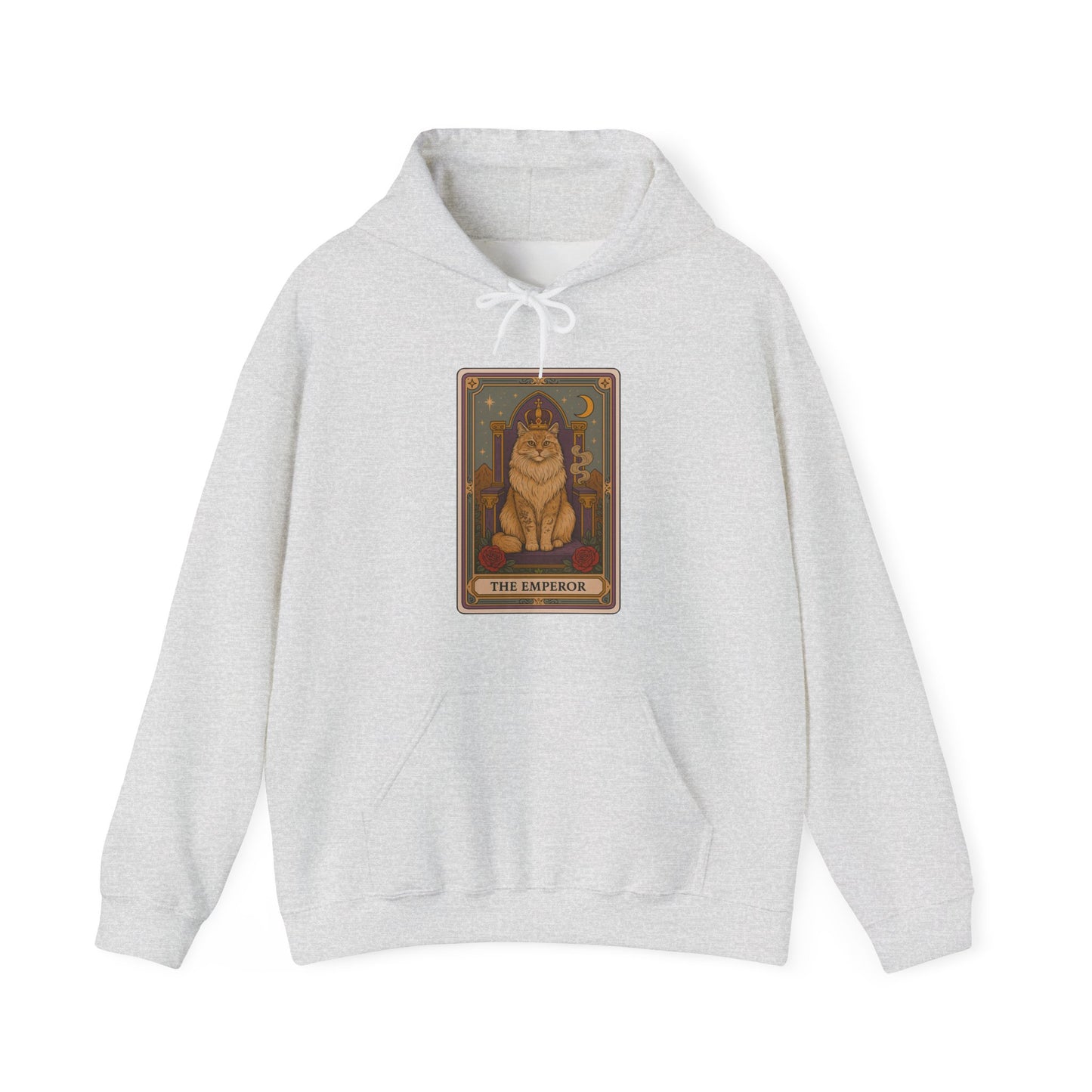 Mock Tarot Card "The Emperor" Cat Hoodie