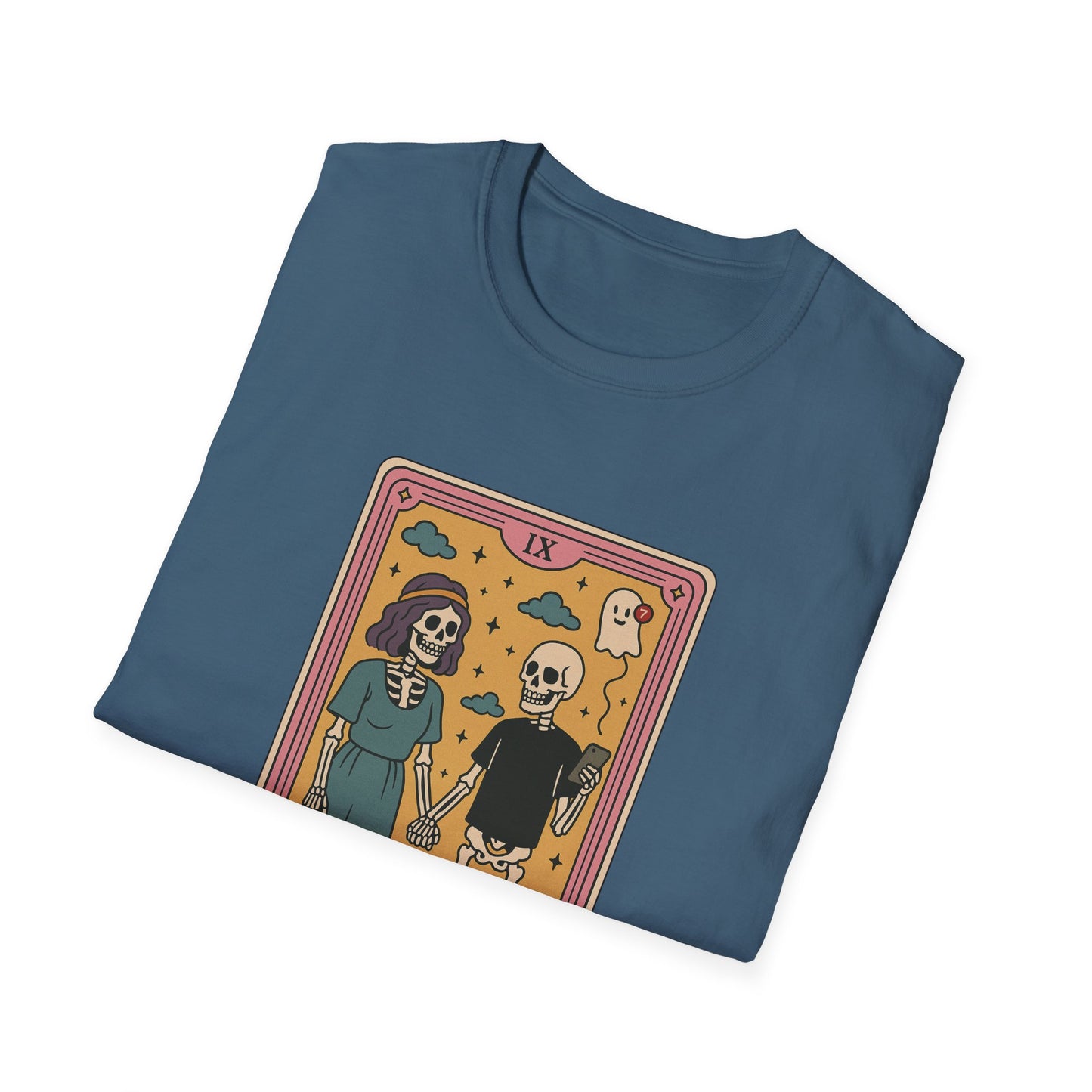 "The Situationship" Skeleton Cartoon Tarot Card T-Shirt