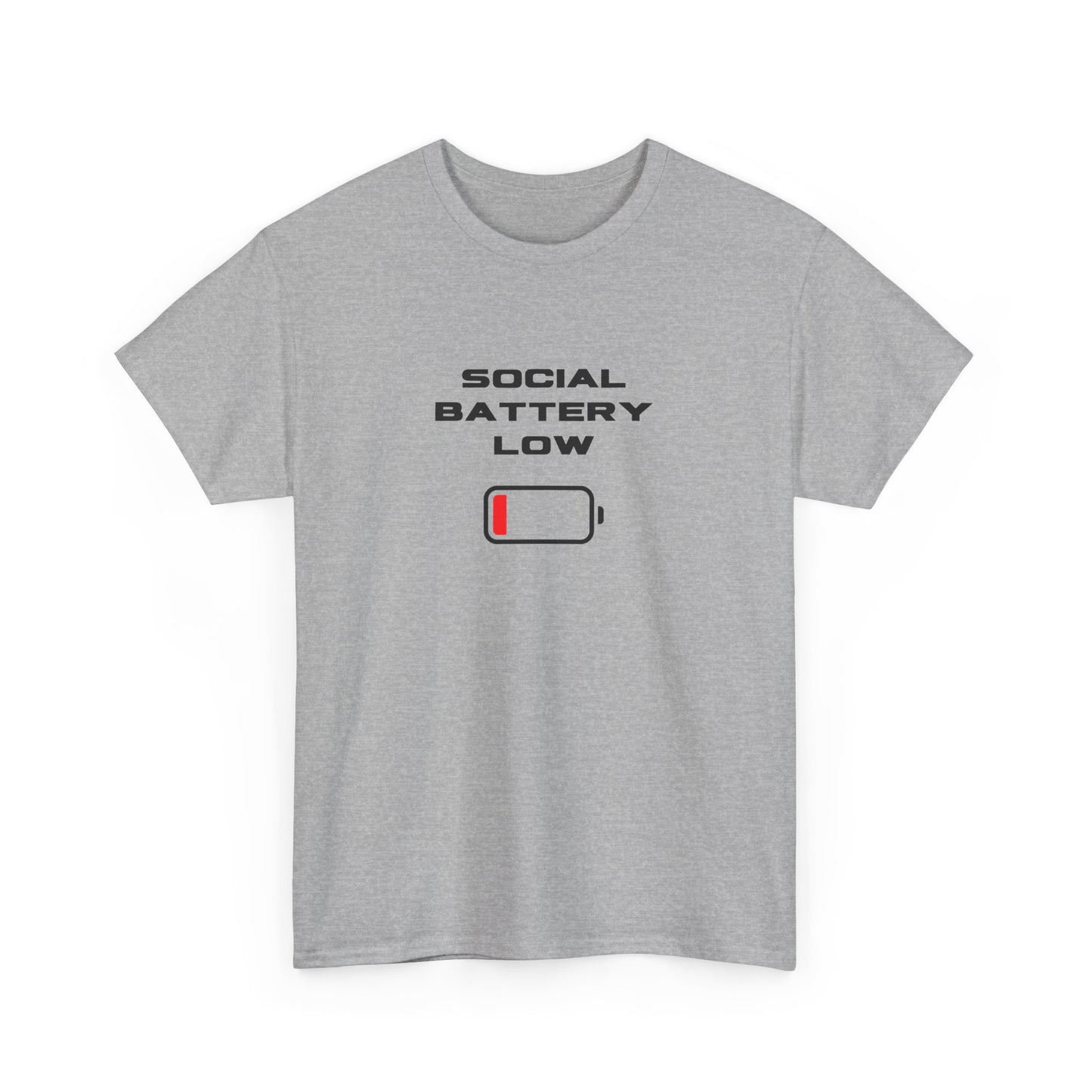 Social Battery Low Unisex T-Shirt
