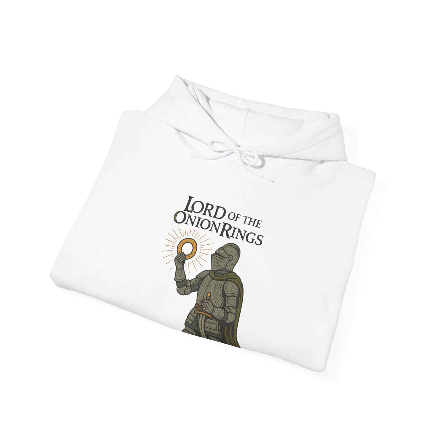 Lord of the Onion Rings Medieval Parody Hoodie