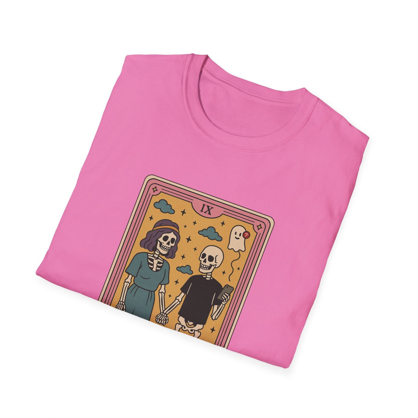 "The Situationship" Skeleton Cartoon Tarot Card T-Shirt