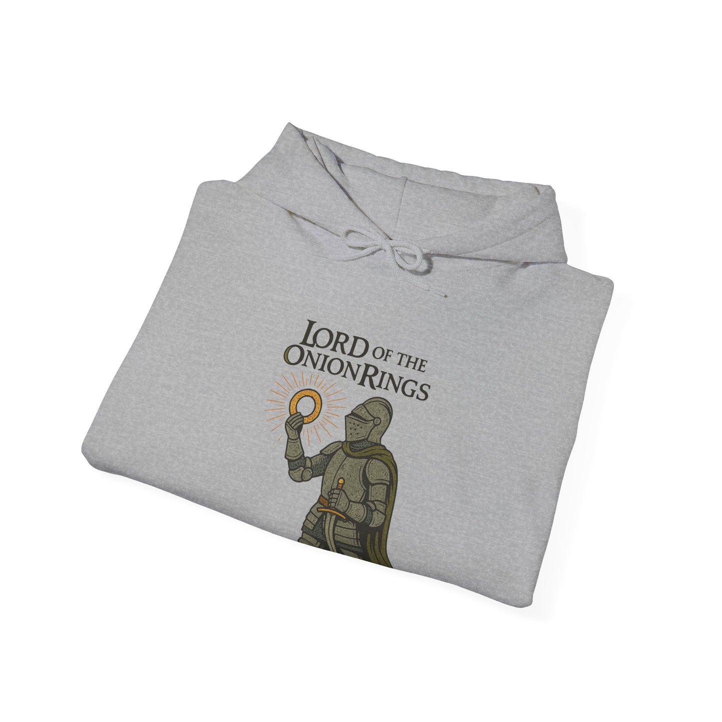 Lord of the Onion Rings Medieval Parody Hoodie