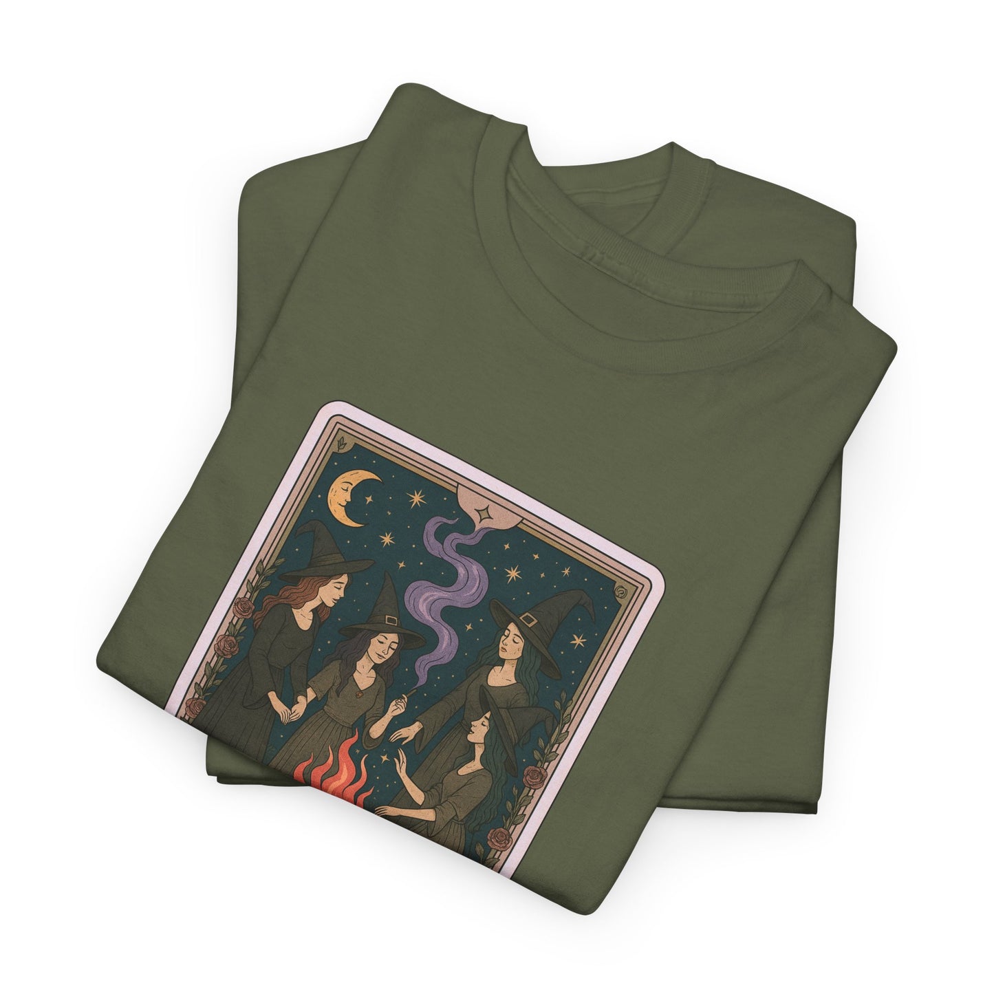 Mock Tarot Card "The Girls Night" Witch T-Shirt