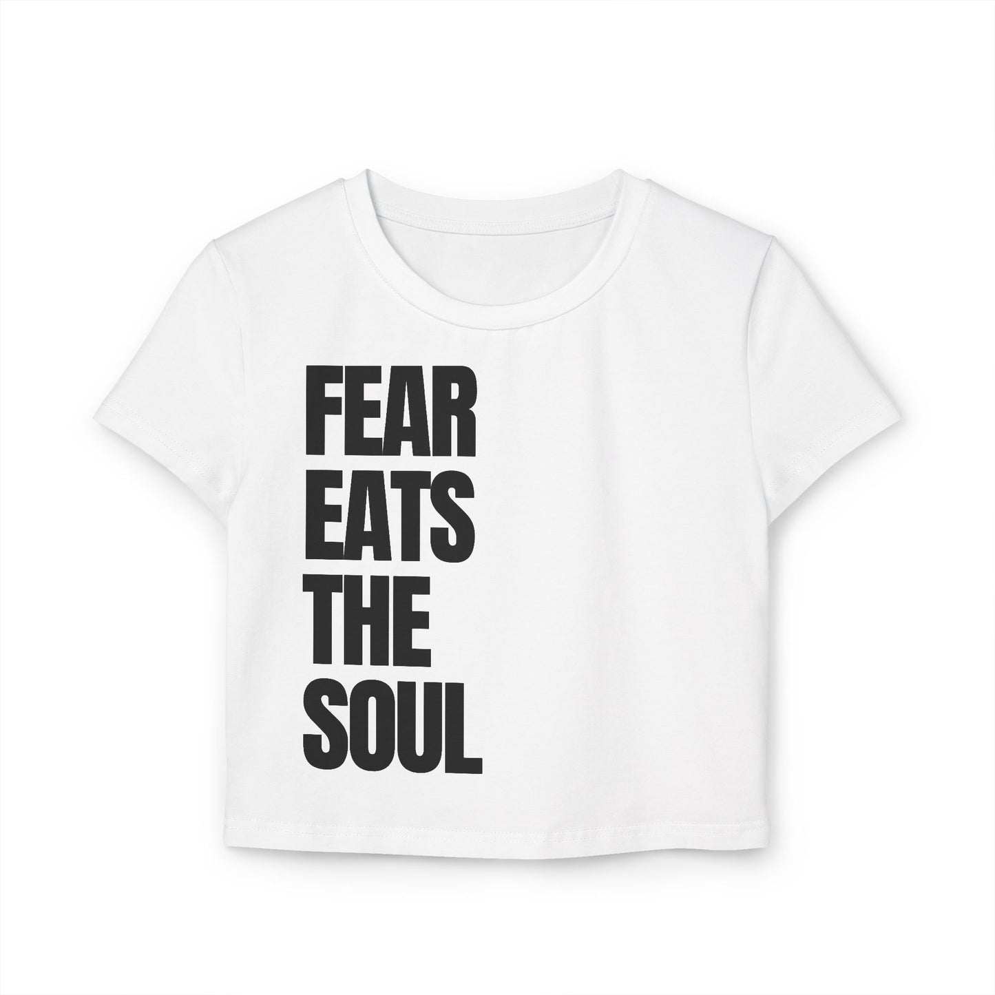 „Angst isst die Seele auf“ – Mutiges Baby-T-Shirt