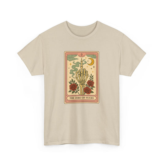 Mock Tarot Card "The Zero of Fucks" Unisex T-Shirt