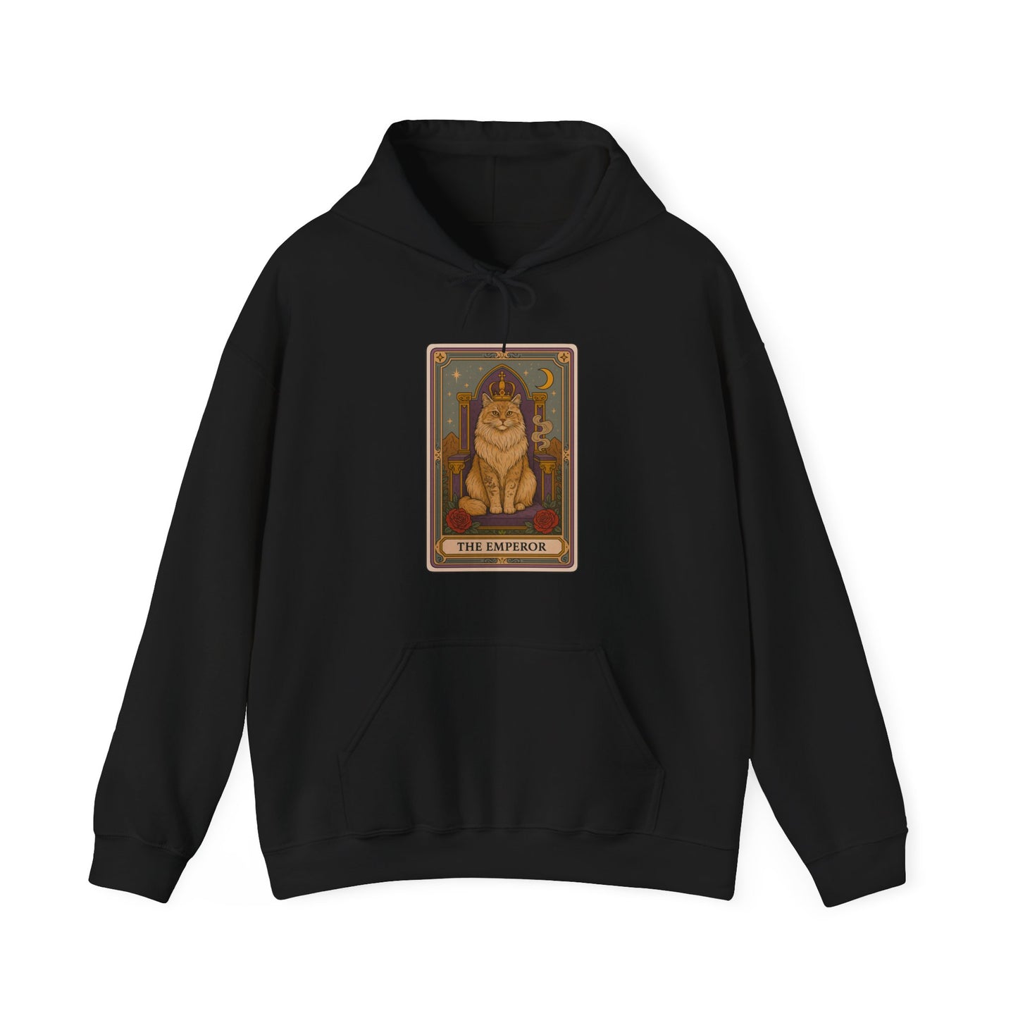 Mock Tarot Card "The Emperor" Cat Hoodie