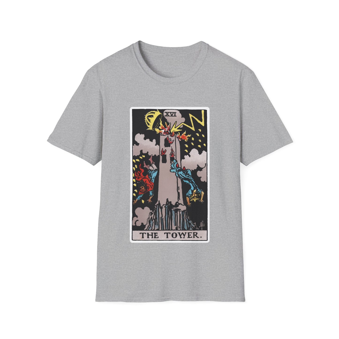Camiseta de la Carta del Tarot La Torre