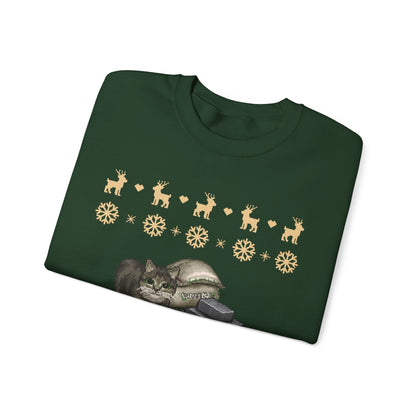 I Eat Cement Cat Christmas Jumper