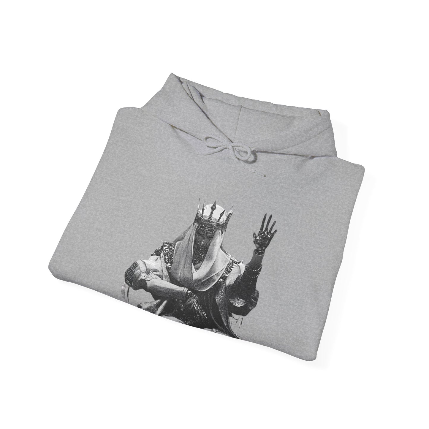 Gothic Chrome King Illustration Hoodie