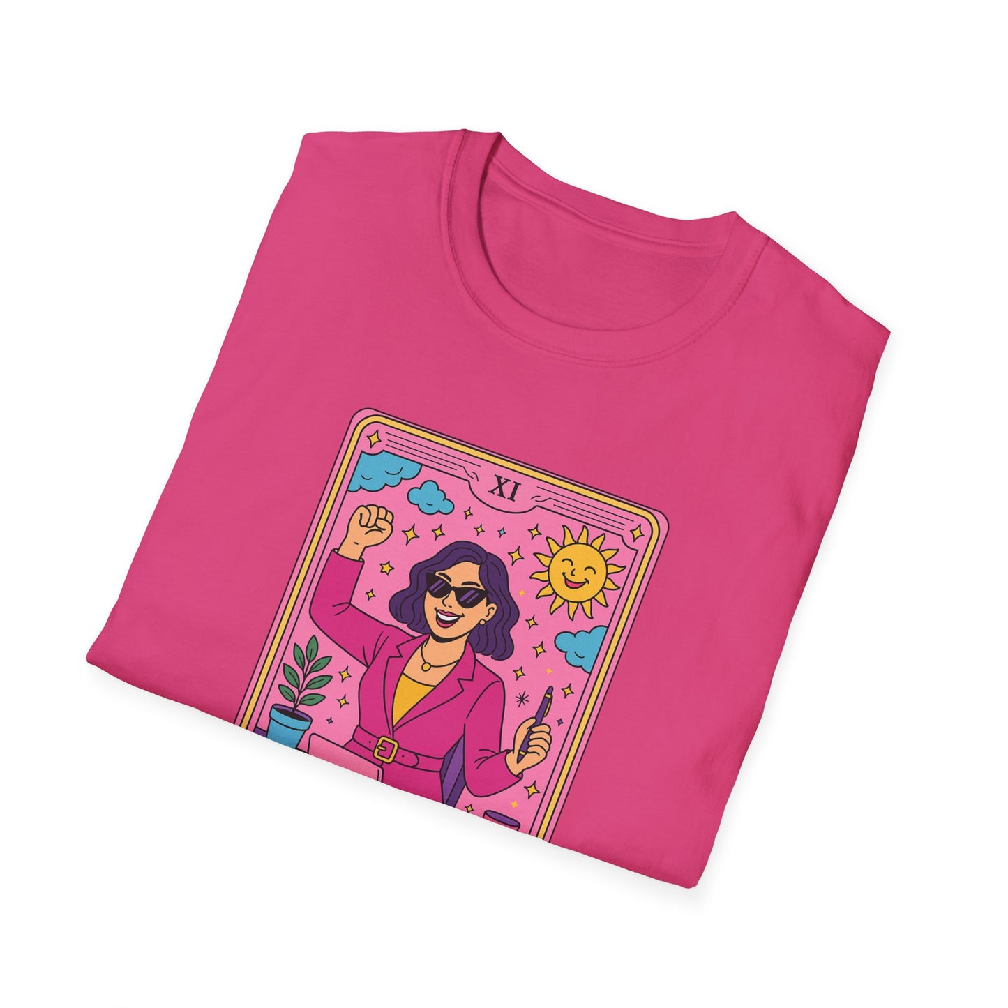 "The Girlboss" Cartoon Tarot Card T-Shirt