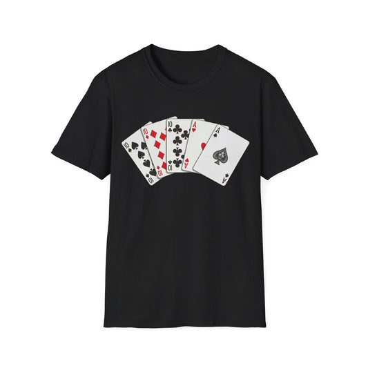 Full House Poker Cards T‑Shirt