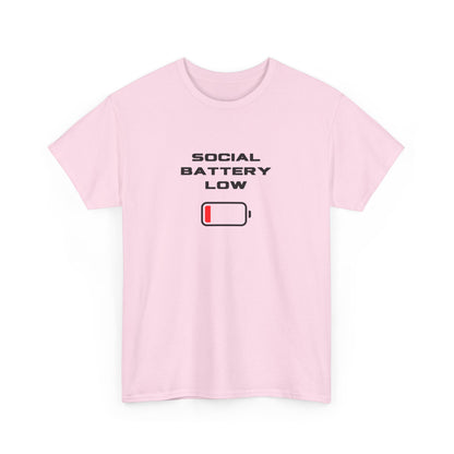 Social Battery Low Unisex T-Shirt