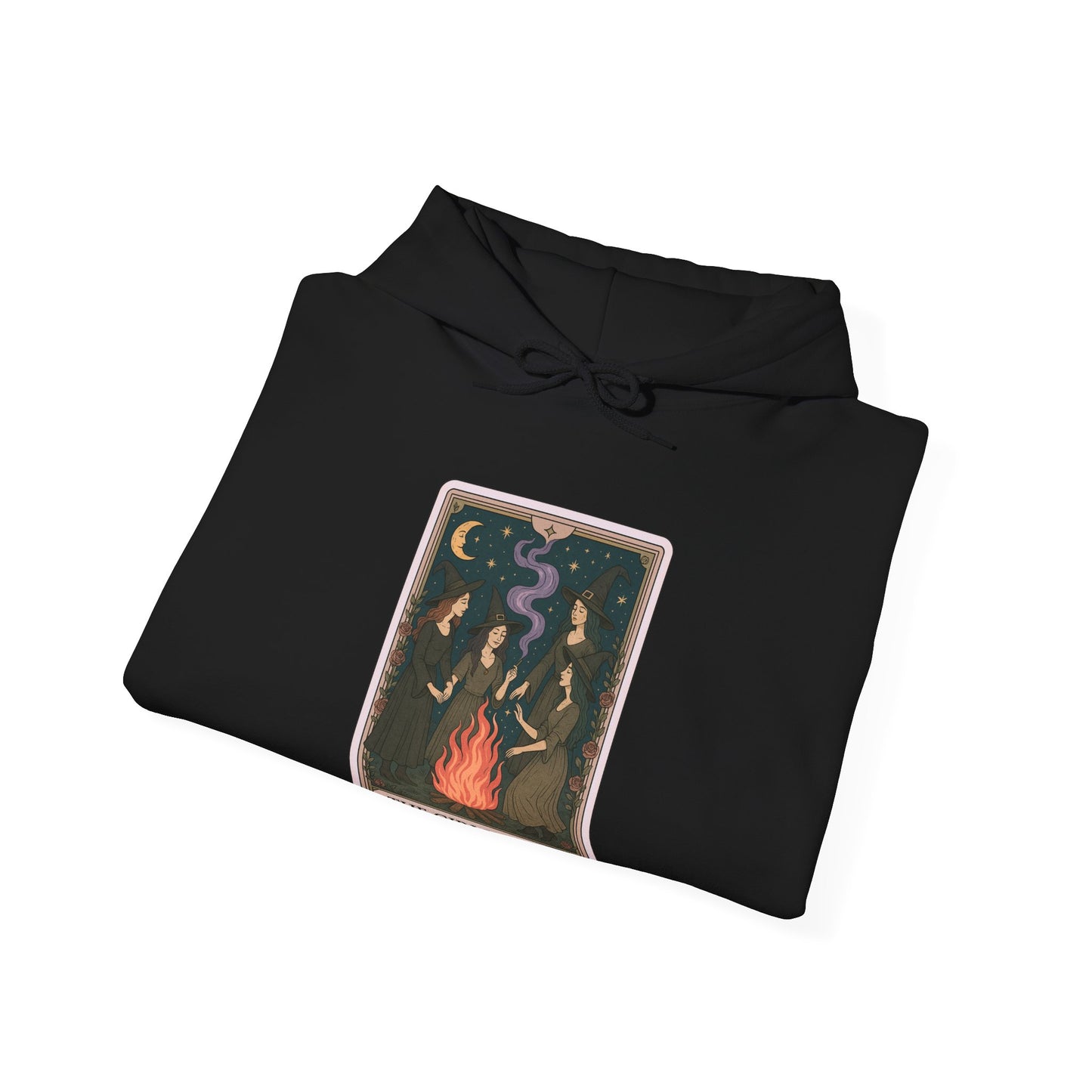 Mock Tarot Card "The Girls Night" Witch Hoodie
