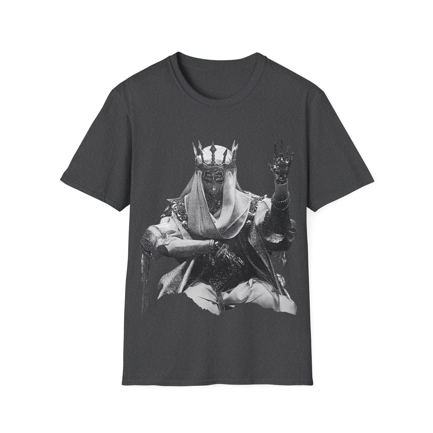 Gothic Chrome King Illustration T-Shirt