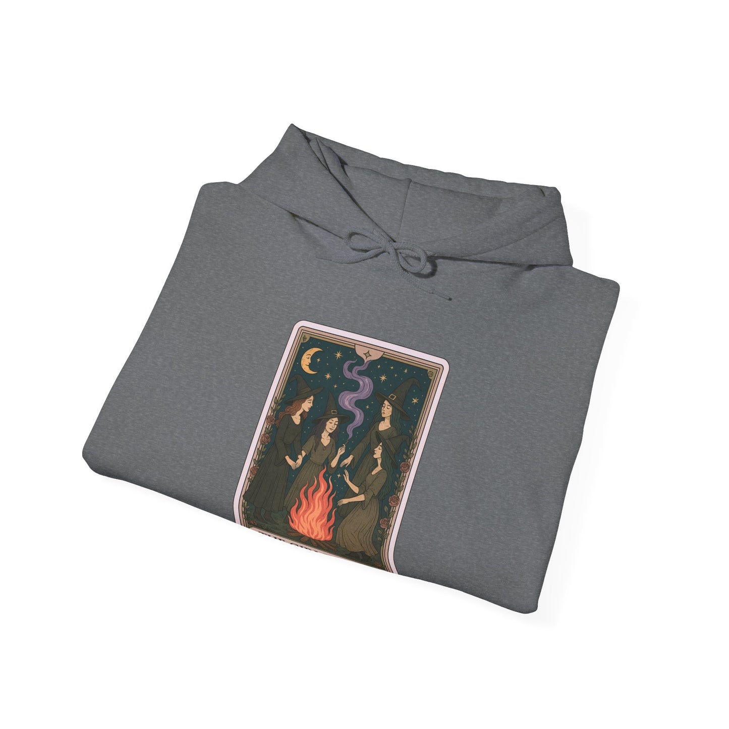 Mock Tarot Card "The Girls Night" Witch Hoodie