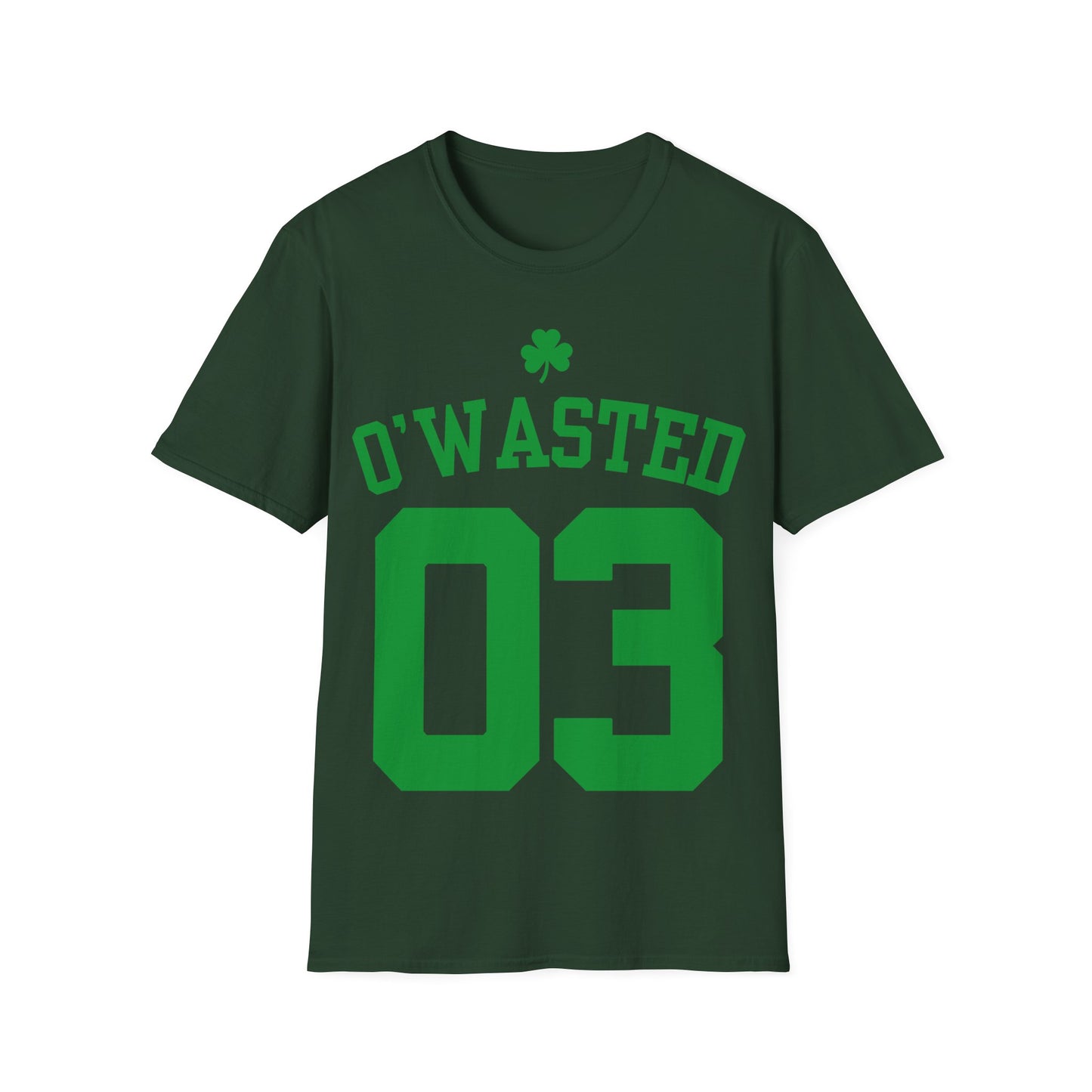 Camiseta de Jersey del Día de San Patricio O'Wasted