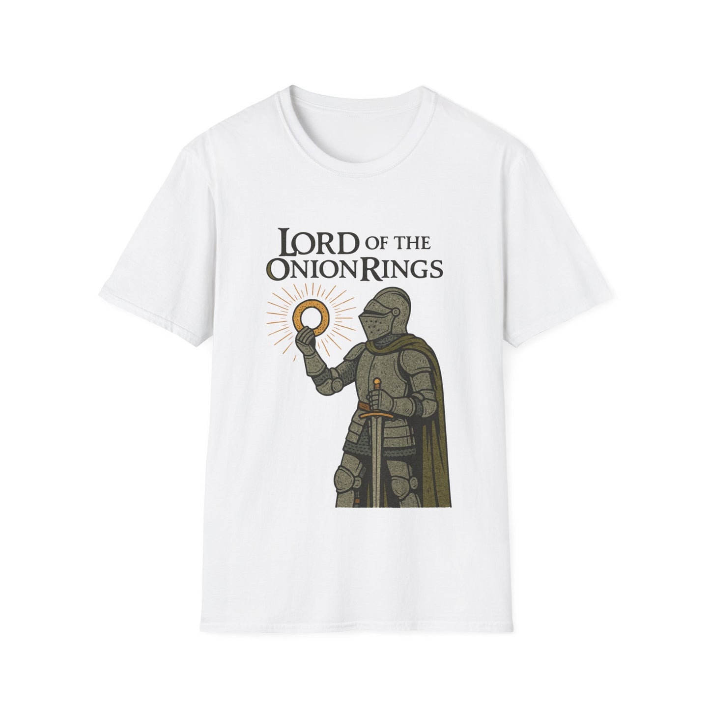Lord of the Onion Rings Medieval Parody T-Shirt