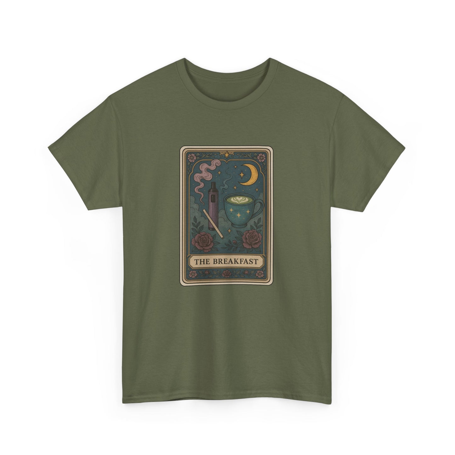 Mock Tarot Card "The Breakfast" Vape and Matcha Unisex T-Shirt