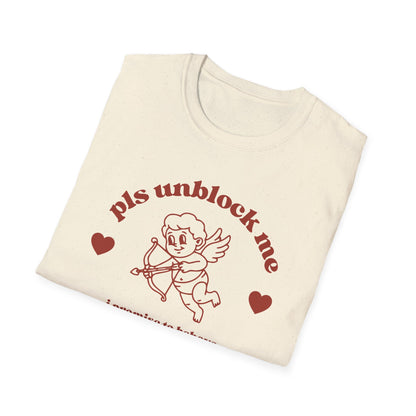 pls unblock me Cupid graphic T-Shirt