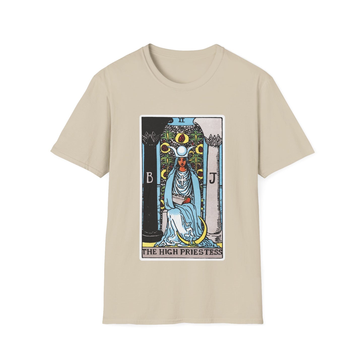 Camiseta de la Carta del Tarot La Suma Sacerdotisa
