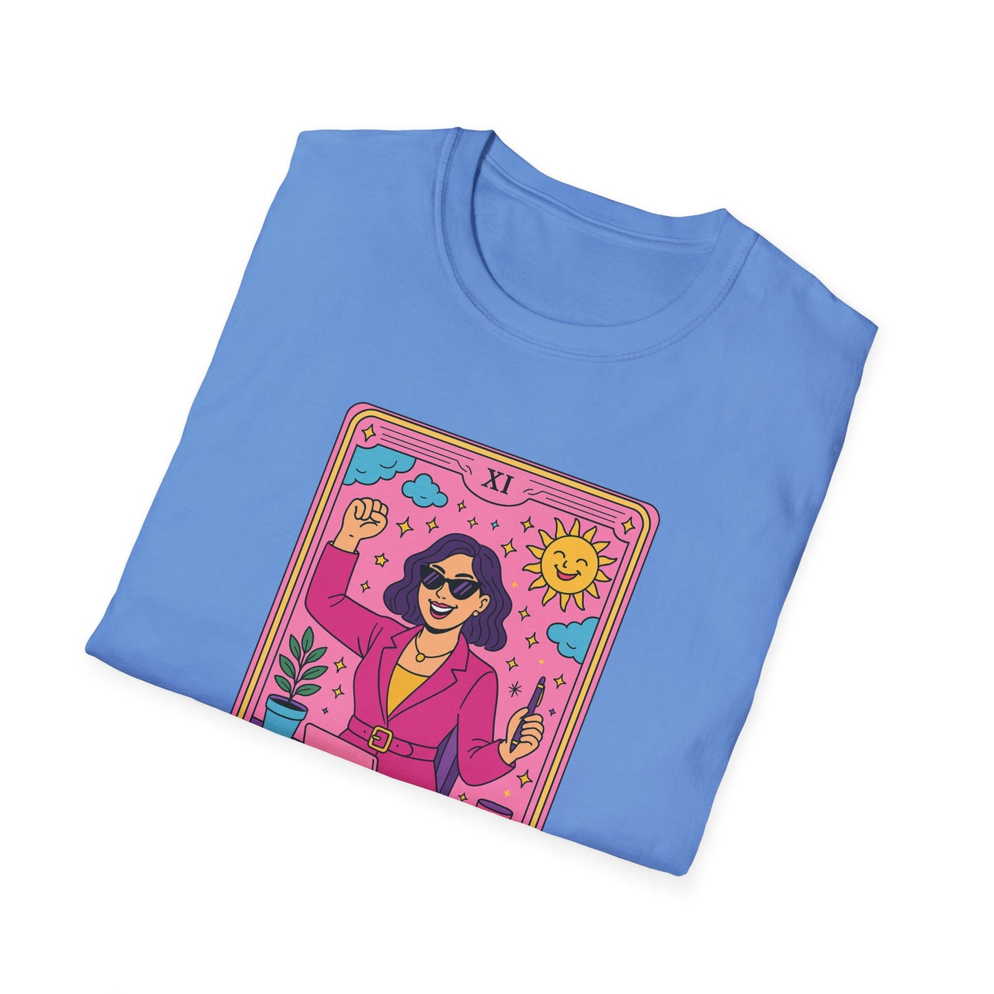 "The Girlboss" Cartoon Tarot Card T-Shirt