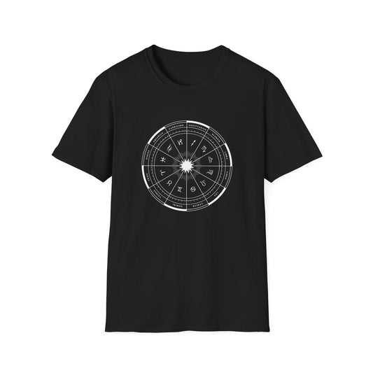 Minimalist Zodiac Wheel T-Shirt