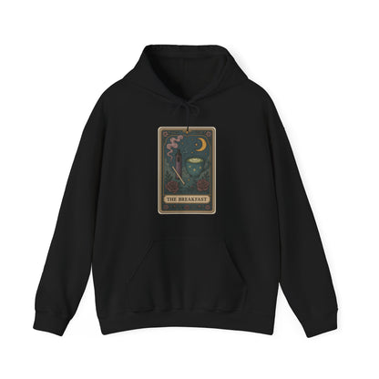 Mock Tarot Card "The Breakfast" Vape and Matcha Unisex Hoodie