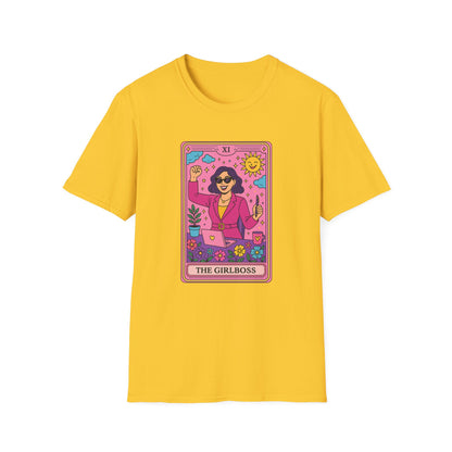 "The Girlboss" Cartoon Tarot Card T-Shirt