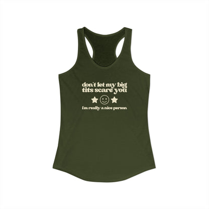 Dont Let My Big Boobs Scare You Y2K Tank