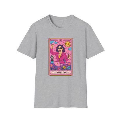 "The Girlboss" Cartoon Tarot Card T-Shirt