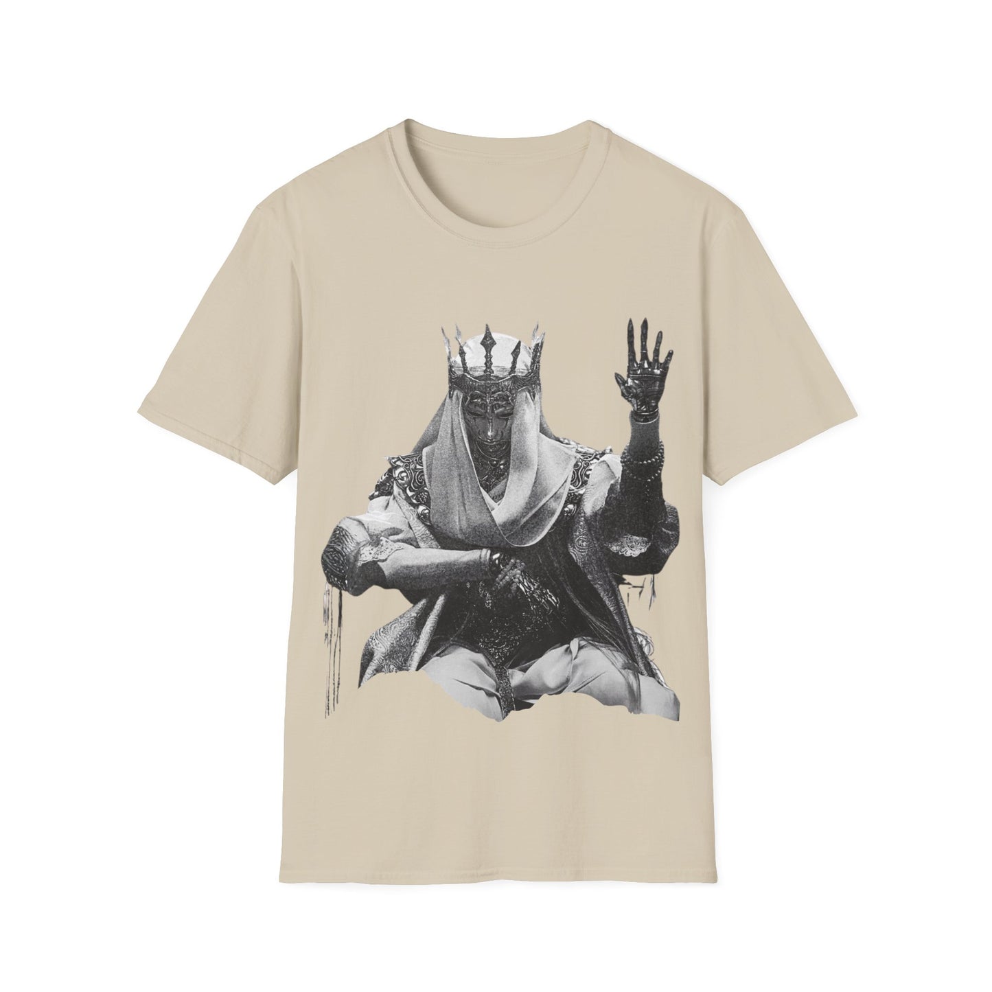 Gothic Chrome King Illustration T-Shirt