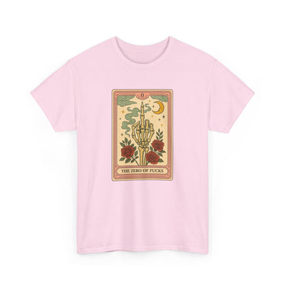 Mock Tarot Card "The Zero of Fucks" Unisex T-Shirt