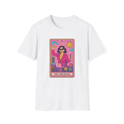 "The Girlboss" Cartoon Tarot Card T-Shirt