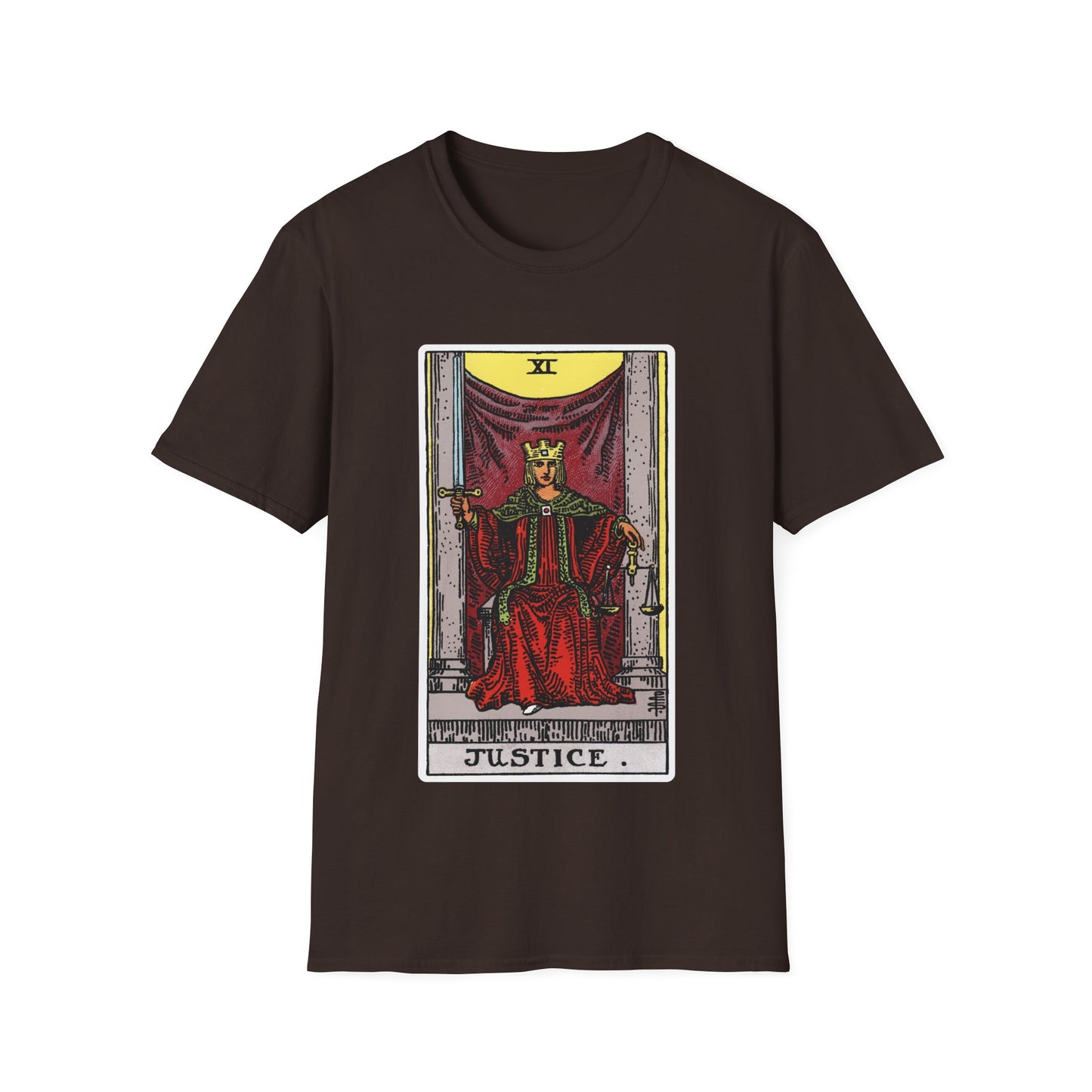 Camiseta de la Carta del Tarot de la Justicia