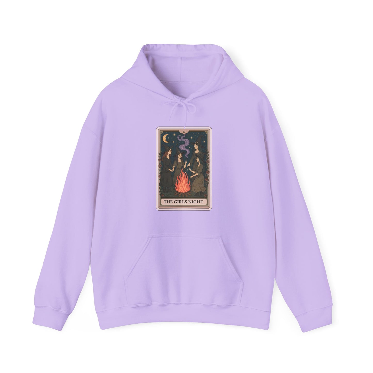 Mock Tarot Card "The Girls Night" Witch Hoodie