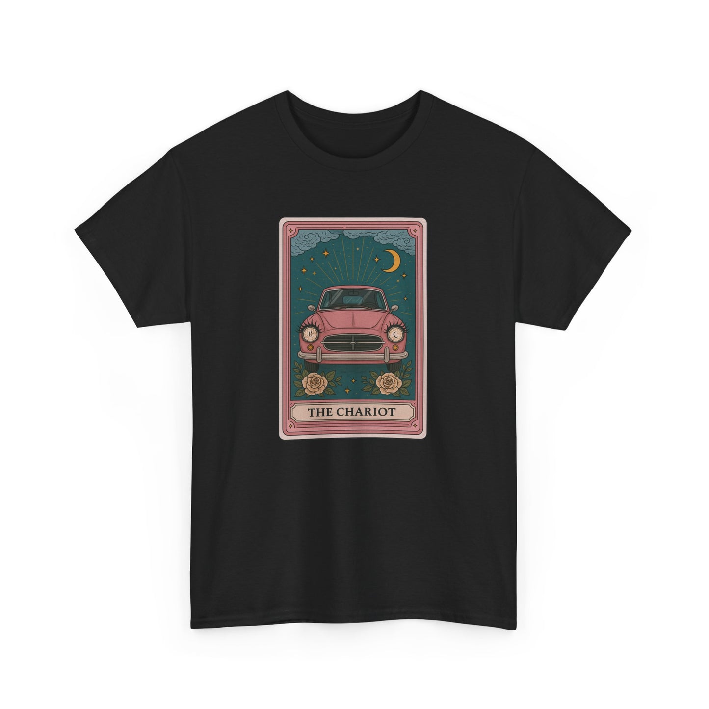 Mock Tarot Cards "The Chariot" Fiat 500 T-Shirt