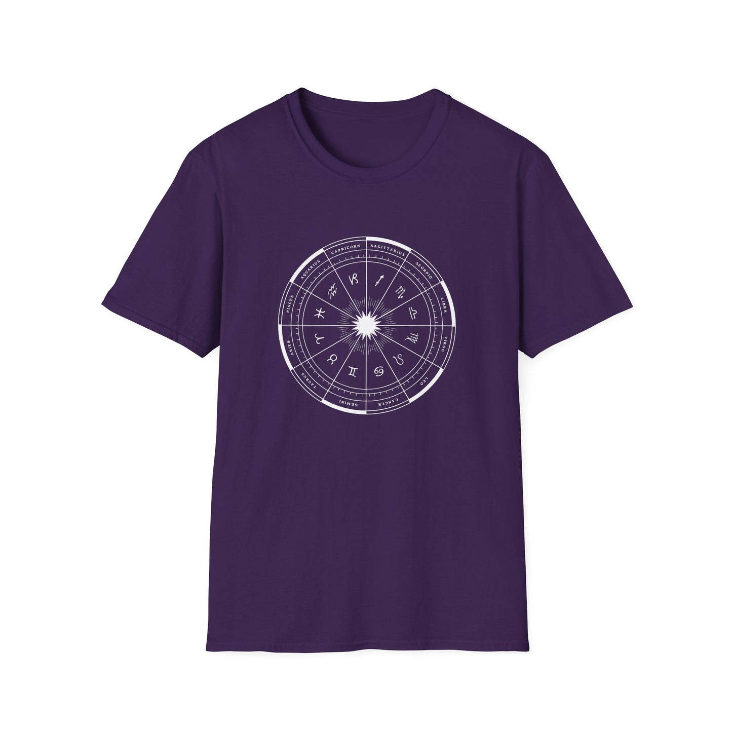 Minimalist Zodiac Wheel T-Shirt